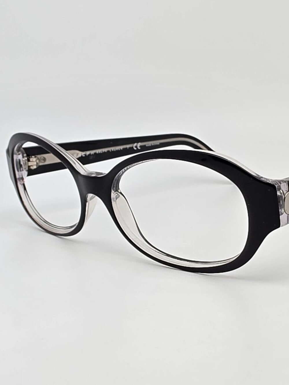Ralph by Ralph Lauren RA5119 541/11 Black on Crystal Clear Sunglasses Frame 53mm